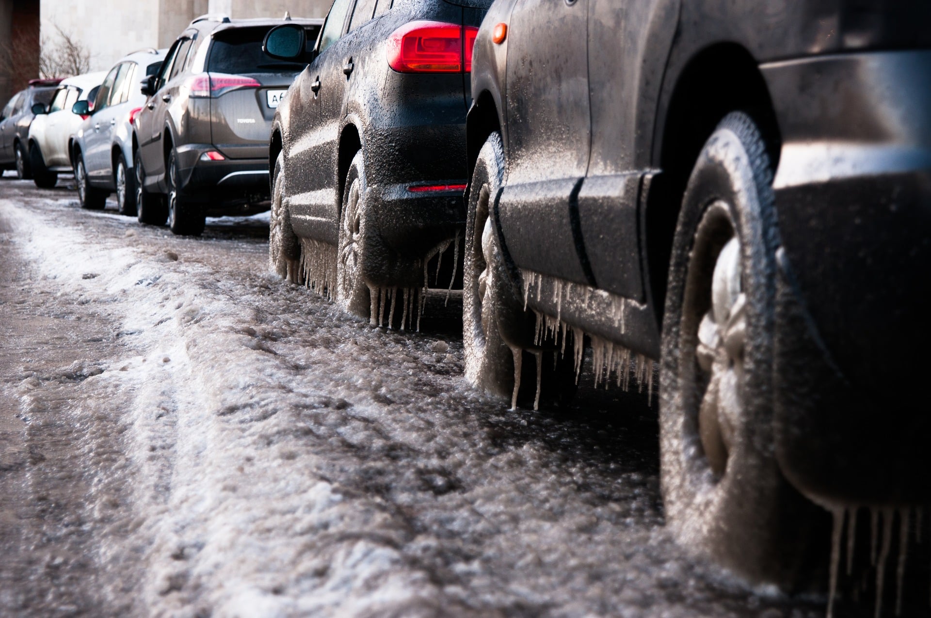 Cars in winter